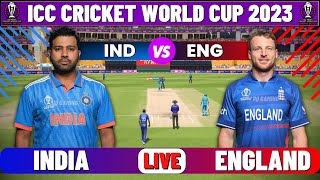 Live IND Vs ENG ICC World Cup 2023  Live Match Centre  India Vs England  1st Innings [upl. by Annayd]