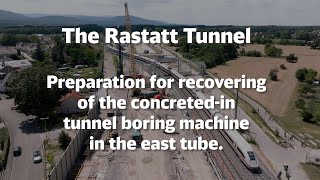 The Rastatt Tunnel Preparation for recovering of the concretedin tunnel boring machine [upl. by Lanahtan]