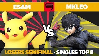 ESAM vs MkLeo  Losers Semifinal Top 8 Ultimate Singles  Genesis 7  Pikachu vs Joker [upl. by Artinak]