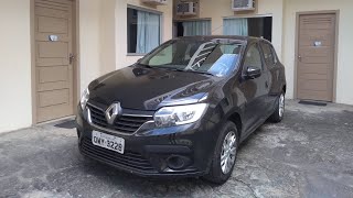 SANDERO ZEN 10 2019  TODOS OS DETALHES DO CARRO MAIS ECONÔMICO DO BRASIL  192KML COM AR LIGADO [upl. by Imre54]