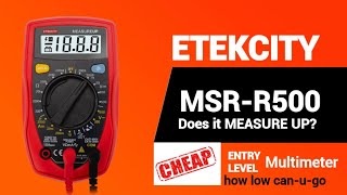 ETEKCITY MSRR500 CHEAPO Multimeter Review amp Teardown [upl. by Shirberg]