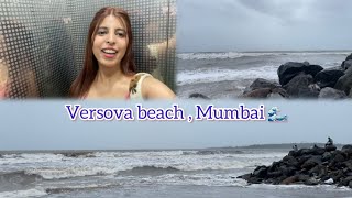 Versova beach  Mumbai mumbai beach beachvibes [upl. by Oicnoel]