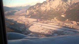 ✈ Approach and landing Innsbruck [upl. by Ursel556]