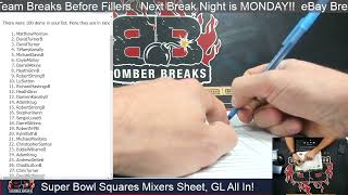 Super Bowl Squares MIxers Grid Fillout Thanks and Good Luck All 2 9 24 [upl. by Novoj]