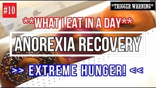 ANOREXIA RECOVERY What I Eat in a Day  RESPOND TO YOUR EXTREME HUNGER [upl. by Blancha]