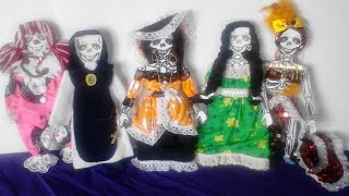 como vestir calaveras de papel CATRINA [upl. by Rolyat]