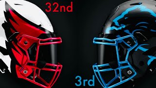 Ranking Redesigned NFL Helmets [upl. by Kory318]