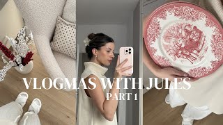 VLOGMAS WITH JULES part 1  ozdabiam dom na święta zara home haul gdzie kupuje dodatki [upl. by Eselahc176]