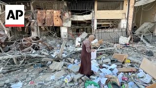 Residents of Gaza City neighborhood return to find homes destroyed by Israeli bombardment [upl. by Ralleigh]