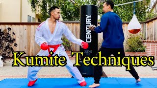 6 BEST KUMITE TECHNIQUES ⛩🥋 [upl. by Nivalc]