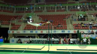 SOTO Tarik CRC  2016 Olympic Test Event Rio BRA  Qualifications Horizontal Bar [upl. by Reider]