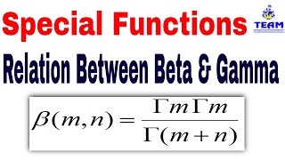 Relation between Beta and Gamma function proof in easily in English Special Functions [upl. by Dolley]