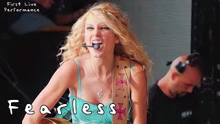 Taylor Swift  Fearless First Live Performance in 2007 [upl. by Ennovad521]