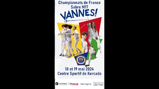 Championnats de France M17 2024  Sabre  Vannes  Piste 4 Nyco [upl. by Britta]