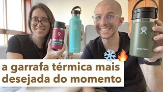 Testamos a famosa Hydro Flask unboxing [upl. by Hailee]