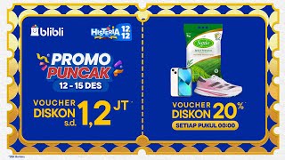 Promo Puncak Histeria 1212 Sale Terbesar Tahun Ini [upl. by Zingg]