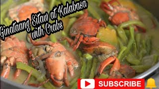 Ginataang Sitaw at Kalabasa with Crabs Easy Recipe [upl. by Nohsid]