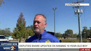 WATCH Livingston deputies share updates on missing 10yearold [upl. by Aileahcim]