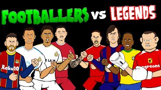 ⚽️FOOTBALLERS vs LEGENDS  Part 3⚽️ Feat Messi Bellingham Nunez Rooney Cruyff amp more Frontmen 78 [upl. by Ramburt]