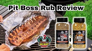 Pit Boss Rubs Review Smoked Salmon amp Baby Back Ribs on Kamado Big Joe III [upl. by Zoie]