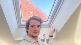 Plasterboard A Velux Roof Window  How I Did It [upl. by Arraic]