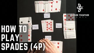 How To Play Spades 4 Player [upl. by Notle]