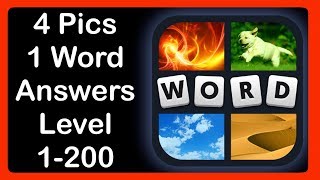 4 Pics 1 Word  Level 1200  Answers  Walkthrough [upl. by Beaston]