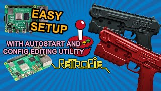 THE Easiest Sinden Lightgun Setup for RetroPie on Pi 45 with autostart and config editor [upl. by Flore488]