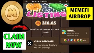 MemeFi Airdrop Claim  Memeifi Tokens Withdrawal ProcessMemeifi Airdrop Received Memefi Coin Price [upl. by Leftwich147]