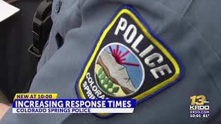 Colorado Springs police report a threeminute increase in response times for toppriority [upl. by Marcell711]