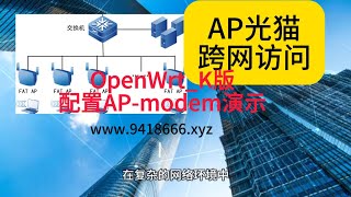 OpenWrt K版配置AP modem演示 [upl. by Haziza267]