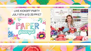 Paper Flowerfest Live CraftAlong  Kickoff Party [upl. by Norabal]