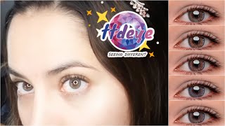 TTDEYE Spanish Contacts Review ALL COLORS ZOOMED  GIVEAWAY [upl. by Arras]