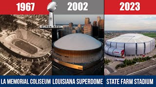 All Super Bowl Stadiums 19672025 [upl. by Ylra]