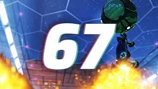 ROCKET LEAGUE INSANITY 67  BEST GOALS FREESTYLES RESETS [upl. by Asirralc]