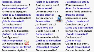 Apprendre lEspagnol Rapidement  150 Phrases de Conversation pour Débutants  Cours d’Espagnol [upl. by Brine967]