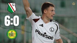 legia warszawa caernarfon town fc  60  SKRÓT MECZU  uecl kwalifikacje 202425 [upl. by Nnaarual198]