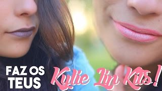 FAZ OS TEUS KYLIE LIP KITS Batom metálico matte e castanho [upl. by Yevoc434]