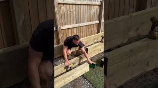 Sleeper tips… landscaping diy construction builder sleepers gardenideas [upl. by Sisile]