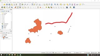 Digitizing Shapefile  Point Line Polygon in QGIS [upl. by Caruso]