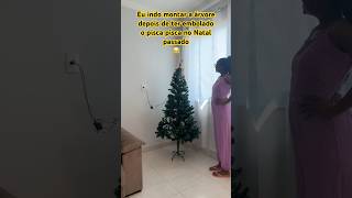 Como montar árvore de Natal rápido 😂shorts natal arvoredenatal [upl. by Einaej293]