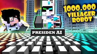 1000000 VILLAGER HACKER VS 1000 VILLAGER FROST DI PEMILIHAN PRESIDEN KONOHA MINECRAFT  Part 4 [upl. by Roarke]