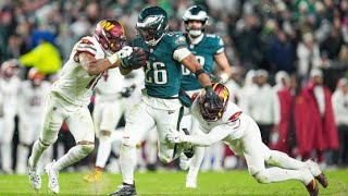 Commanders vs Eagles score highlights Philadelphia pulls away for sixth straight win [upl. by Hsara57]