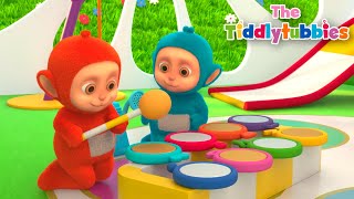 Tiddlytubbies PLAY FUN DRUMS  Official Season 4 Compilation [upl. by Elfstan]