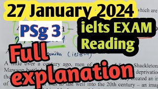 ielts reading tips and tricks  27 January 2024 ieltsexam reading answers  ielts 9 [upl. by Mcallister]