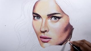 How to draw skin  Basic tips with colored pencils [upl. by Frankel]