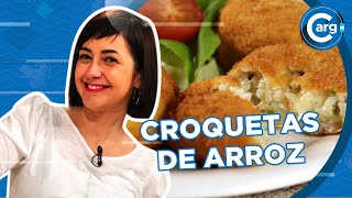 CÓMO SE HACEN LAS CROQUETAS DE ARROZ [upl. by Ciapas271]