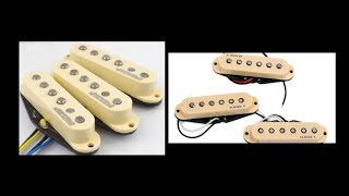 alnico v vs wilkinson Pickups strat [upl. by Neffets844]