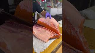 Satisfying Crunch as Chef Cuts Through Salmon Spine 🔪🎶 ASMR SatisfyingSound chefskills [upl. by Eiramave]