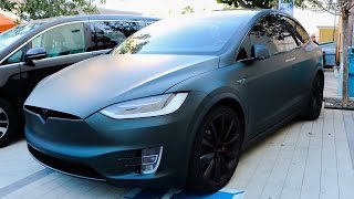 Jeffree Stars Murdered out Tesla Model X [upl. by Htebasil]